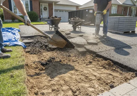 Interlock Driveway Installation in Cambridge